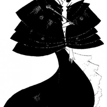 Figurine Illustration Aubrey Vincent The Black Cape - Pièce de Théâtre Salomé d'Oscar Wilde