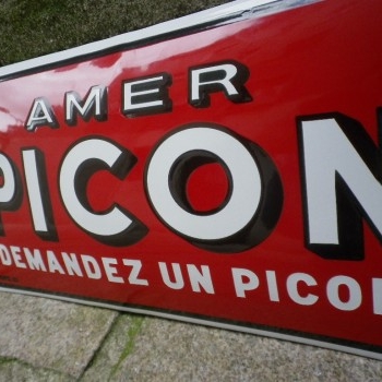 Plaque Email Picon Amer - Enamel TIN sign advertising EMAIL