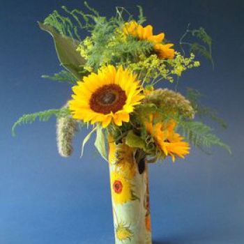 Vase Silhouette d'Art VAN GOGH Tournesols