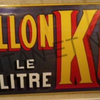 Plaque Email Bouillon Kub 10c  - Enamel TIN sign advertising EMAIL