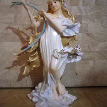 Figurine Mucha printemps Art nouveau