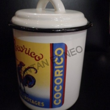 Pot Email - Pâtes à Potage  Cocorico - Enamel TIN sign advertising EMAIL