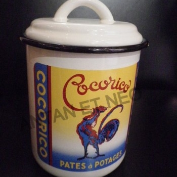 Pot Email - Pâtes à Potage  Cocorico - Enamel TIN sign advertising EMAIL