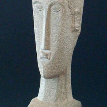 Figurine Modigliani Tête d'une Femme