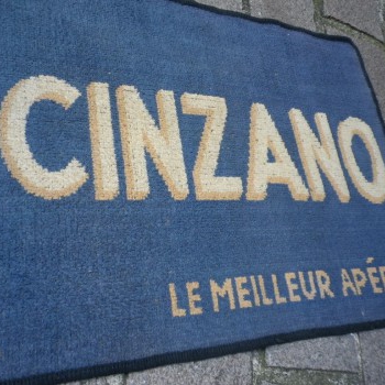 Ancien Tapis de Bar Cinzano Le Meilleur Apéritif Comptoir Estaminet Bistrot Tapis de Jeux