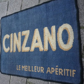 Ancien Tapis de Bar Cinzano Le Meilleur Apéritif Comptoir Estaminet Bistrot Tapis de Jeux