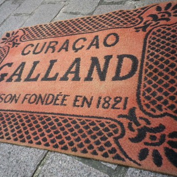 Ancien Tapis de Bar Curaçao Galland Apéritif Comptoir Estaminet Bistrot Tapis de Jeux