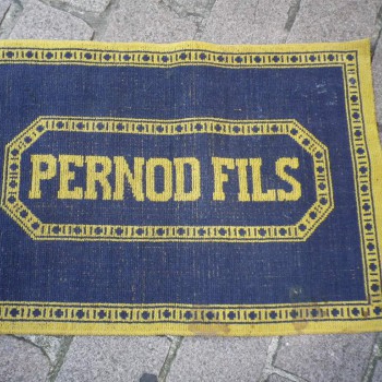 Ancien Tapis de Bar Pernod Fils Apéritif Comptoir Estaminet Bistrot Tapis de Jeux