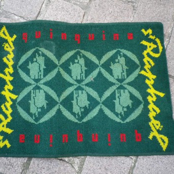 Ancien Tapis de Bar Saint Raphaël Quinquina Décor de LOUPOT Apéritif Comptoir Estaminet Bistrot Tapis de Jeux