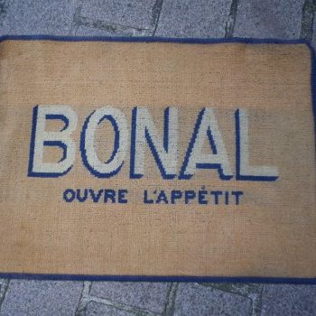 Ancien Tapis de Bar Bonal Apéritif Comptoir Estaminet Bistrot Tapis de Jeux