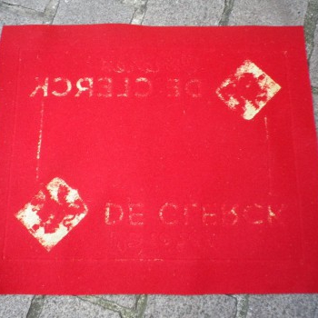 Ancien Tapis de Bar Bières De Clerck Apéritif Comptoir Estaminet Bistrot  Tapis de Jeux