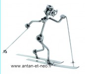 Figurine METAL HINZ & KUNST ski skieur de fond - SPORT