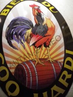 Plaque Email Biére du Coq Hardi - Enamel TIN sign advertising EMAIL
