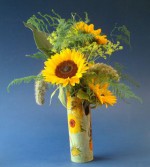 Vase Silhouette d'Art VAN GOGH Tournesols