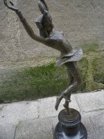Figurine Danseuse en Bronze sur support Marbre