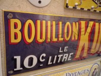 Plaque Email Bouillon Kub 10c  - Enamel TIN sign advertising EMAIL