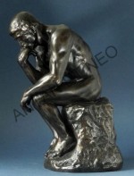 Figurine en Résine Bronze Le Penseur de Rodin MM