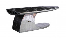 000000 - Table Basse aviation avec tiroir   - Aile d'Avion - Aéro WING ALUTBB06 AVIATEUR