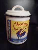Pot Email - Pâtes à Potage  Cocorico - Enamel TIN sign advertising EMAIL