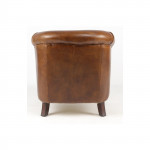 Fauteuil Club Cuir de Vachette modele élegance