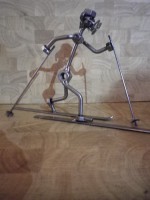 Figurine METAL HINZ & KUNST ski skieur de fond - SPORT