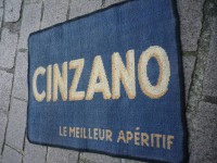 Ancien Tapis de Bar Cinzano Le Meilleur Apéritif Comptoir Estaminet Bistrot Tapis de Jeux