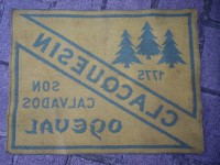 Ancien Tapis de Bar Clacquesin Calvados Apéritif Comptoir Estaminet Bistrot Tapis de Jeux
