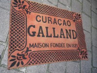 Ancien Tapis de Bar Curaçao Galland Apéritif Comptoir Estaminet Bistrot Tapis de Jeux