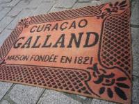 Ancien Tapis de Bar Curaçao Galland Apéritif Comptoir Estaminet Bistrot Tapis de Jeux
