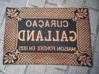 Ancien Tapis de Bar Curaçao Galland Apéritif Comptoir Estaminet Bistrot Tapis de Jeux