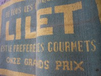 Ancien Tapis de Bar Lilet Quinquinas Apéritif Comptoir Estaminet Bistrot Tapis de Jeux