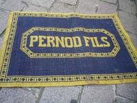 Ancien Tapis de Bar Pernod Fils Apéritif Comptoir Estaminet Bistrot Tapis de Jeux