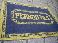 Ancien Tapis de Bar Pernod Fils Apéritif Comptoir Estaminet Bistrot Tapis de Jeux