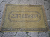 Ancien Tapis de Bar Pernod Fils Apéritif Comptoir Estaminet Bistrot Tapis de Jeux