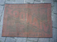 Ancien Tapis de Bar Viandox Rouge Noir Apéritif Comptoir Estaminet Bistrot Tapis de Jeux