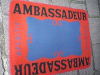 Ancien Tapis de Bar Ambassadeur Apéritif Comptoir Estaminet Bistrot Tapis de Jeux