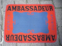 Ancien Tapis de Bar Ambassadeur Apéritif Comptoir Estaminet Bistrot Tapis de Jeux