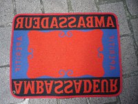 Ancien Tapis de Bar Ambassadeur Apéritif Comptoir Estaminet Bistrot Tapis de Jeux