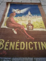 Ancien Tapis de Bar Bénédictine DESSIN DE LEONETTO CAPPIELLO Apéritif Comptoir Estaminet Bistrot Tapis de Jeux