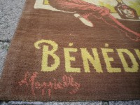 Ancien Tapis de Bar Bénédictine DESSIN DE LEONETTO CAPPIELLO Apéritif Comptoir Estaminet Bistrot Tapis de Jeux