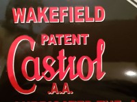 Plaque Email Bombée Wakefield Castrol - Enamel TIN sign advertising EMAIL