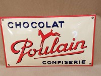 Plaque Email Bombée Circuit le Mans Chenard et Walcker ACO - Enamel TIN sign advertising EMAIL