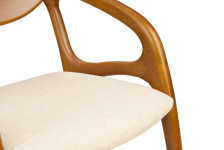  FAUTEUIL CRABE Réf SCAFAA02 tissu beige