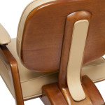 FAUTEUIL ALTA, CUIR CREME WHITE IVORY Réf SCACL53C-C5