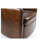 Fauteuil cuir couleur cigare Manchester MC174