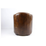 Fauteuil cuir couleur cigare Manchester MC174