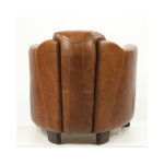 Fauteuil cuir couleur cigare LE PRESTIGIEUX MC93